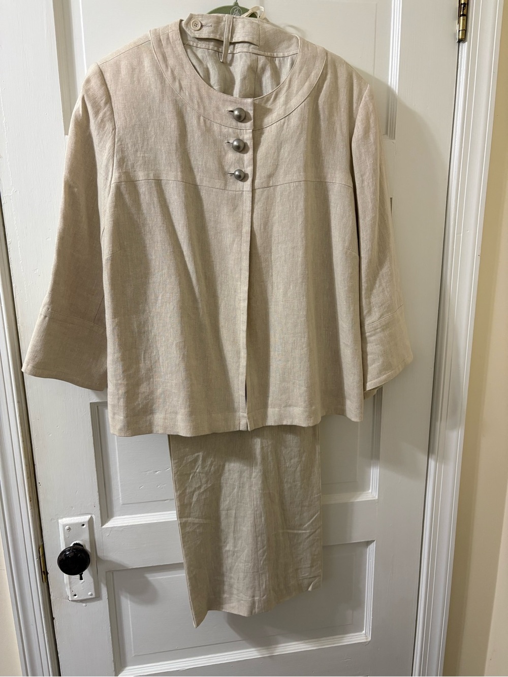 Style & Co. Woman’s Beige Linen Suit